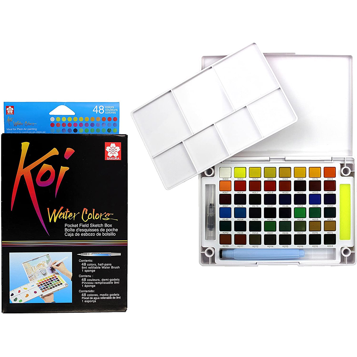 Koi Watercolors Pocket Field Sketch 48-Color