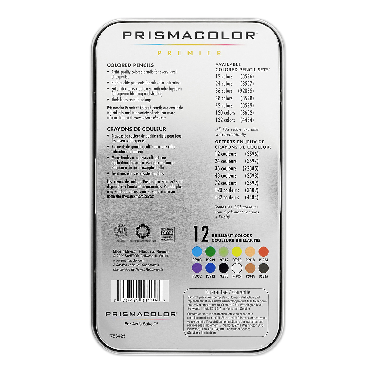 Prismacolor Premier Colored Pencil Sets - set of 12 - [PACK OF 2] 