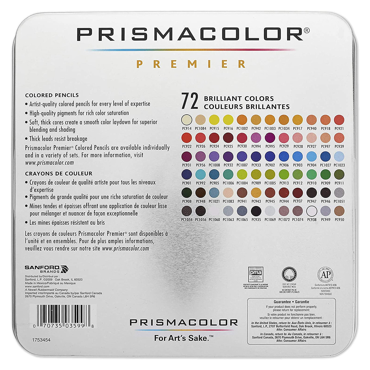 Prismacolor Premier Colored Pencils 72 Set