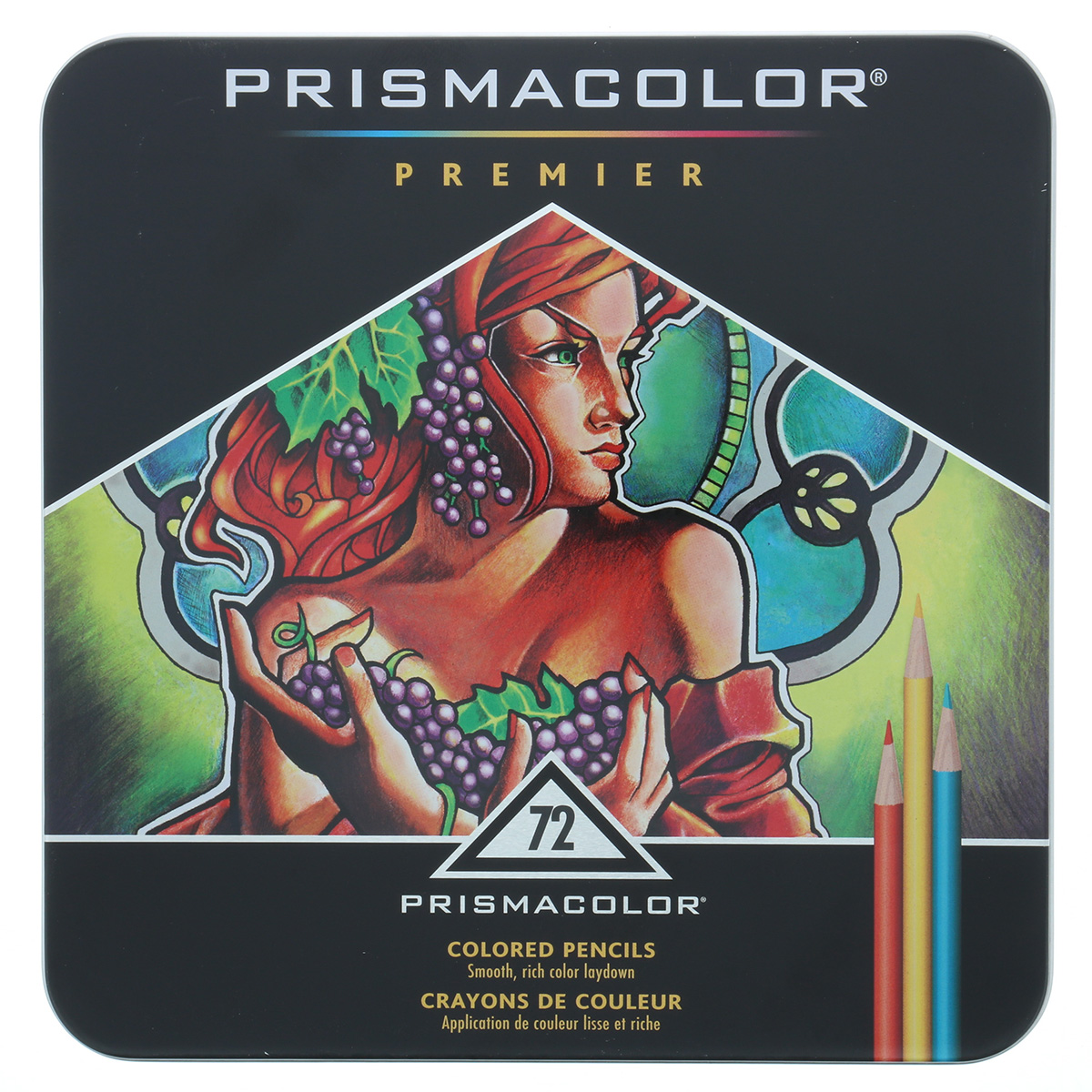 Prismacolor Premier Set of 72 Piece Color Colored Art Artist Pencil Tin  Karisma 767578450780