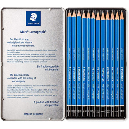 Staedtler Mars Lumograph Pencils 12 Set