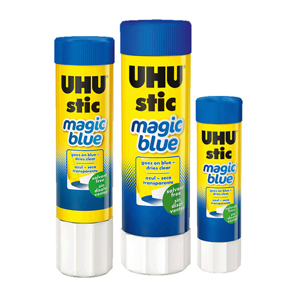 Stic Permanent Glue Stick, 1.41 oz, Applies Blue, Dries Clear - IDM Products