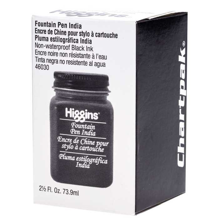 Higgins Fountain Pen India Ink 2.5oz | Black