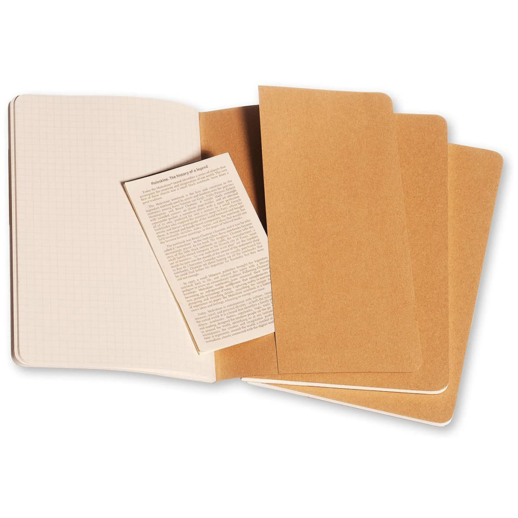 Moleskine Cahiers Squared Journals (Set of Three) | The Ink Stone