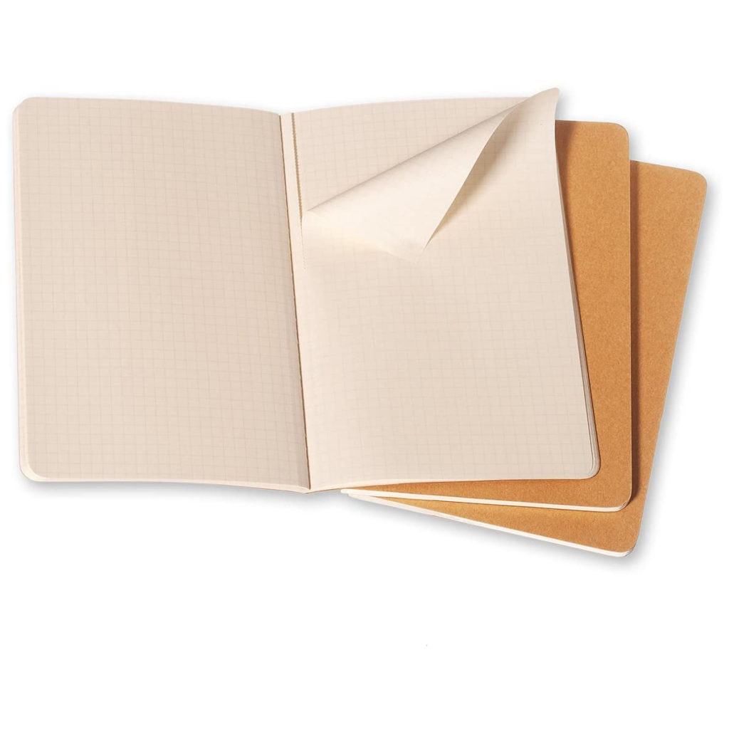 Moleskine Cahiers Squared Journals (Set of Three) The Ink Stone