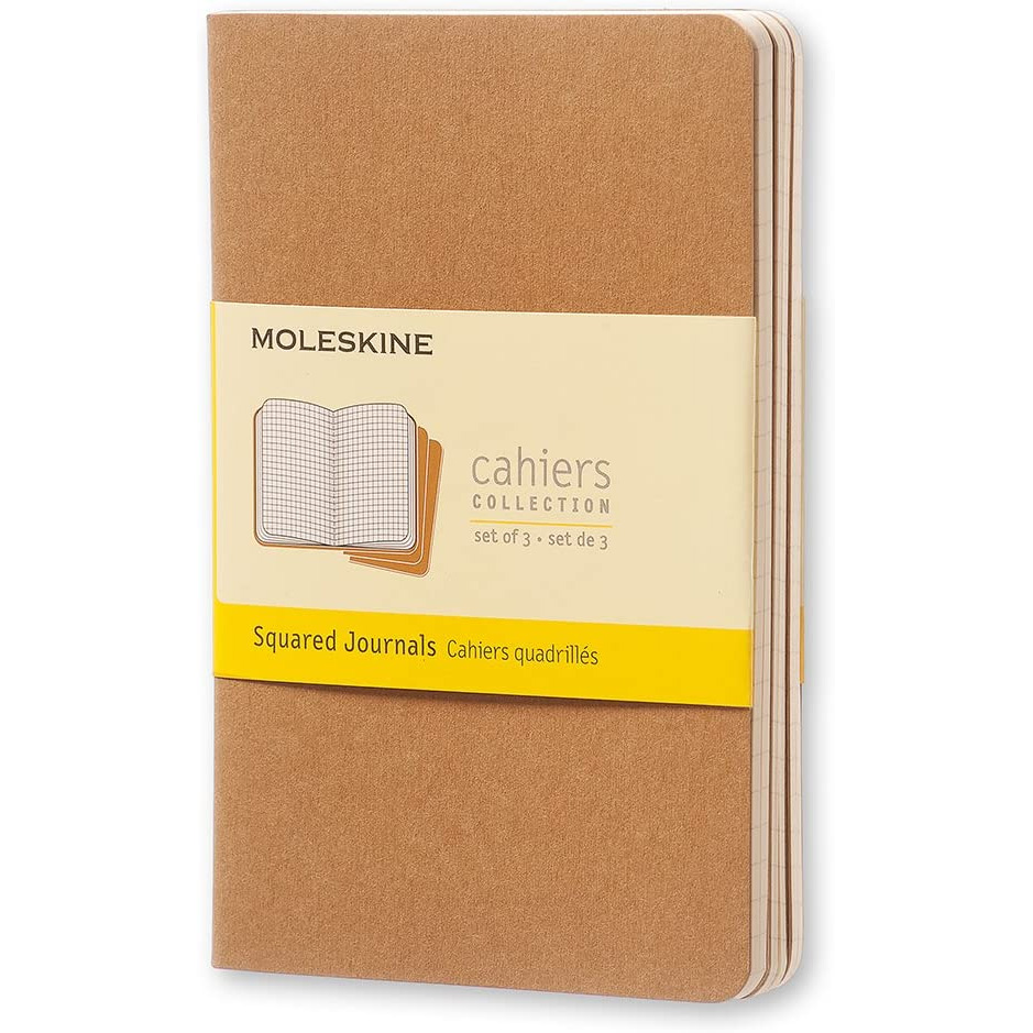 Moleskine Cahiers Squared Journals (Set of Three) | The Ink Stone