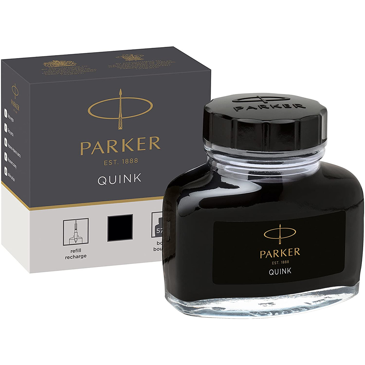 Parker Quink 1950382 Recharge dencre 15er Box Noir 