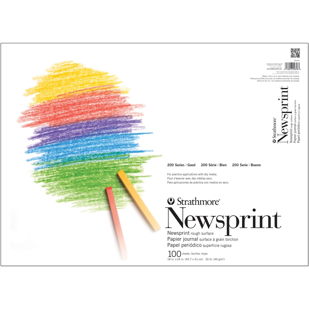 Strathmore 200 Series Newsprint Pad 18″x24″