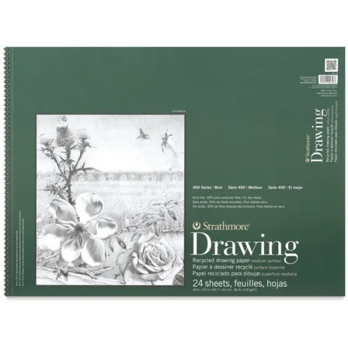 Strathmore 400 Series Drawing Paper - 36 x 10 yd, Roll
