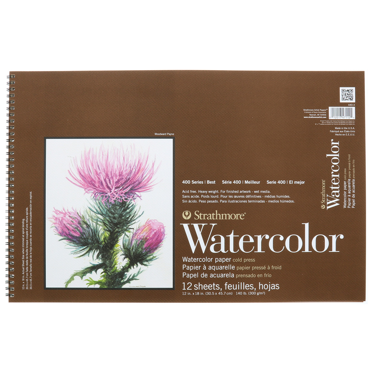 Strathmore 400 Series Watercolor Paper Pad 140lb