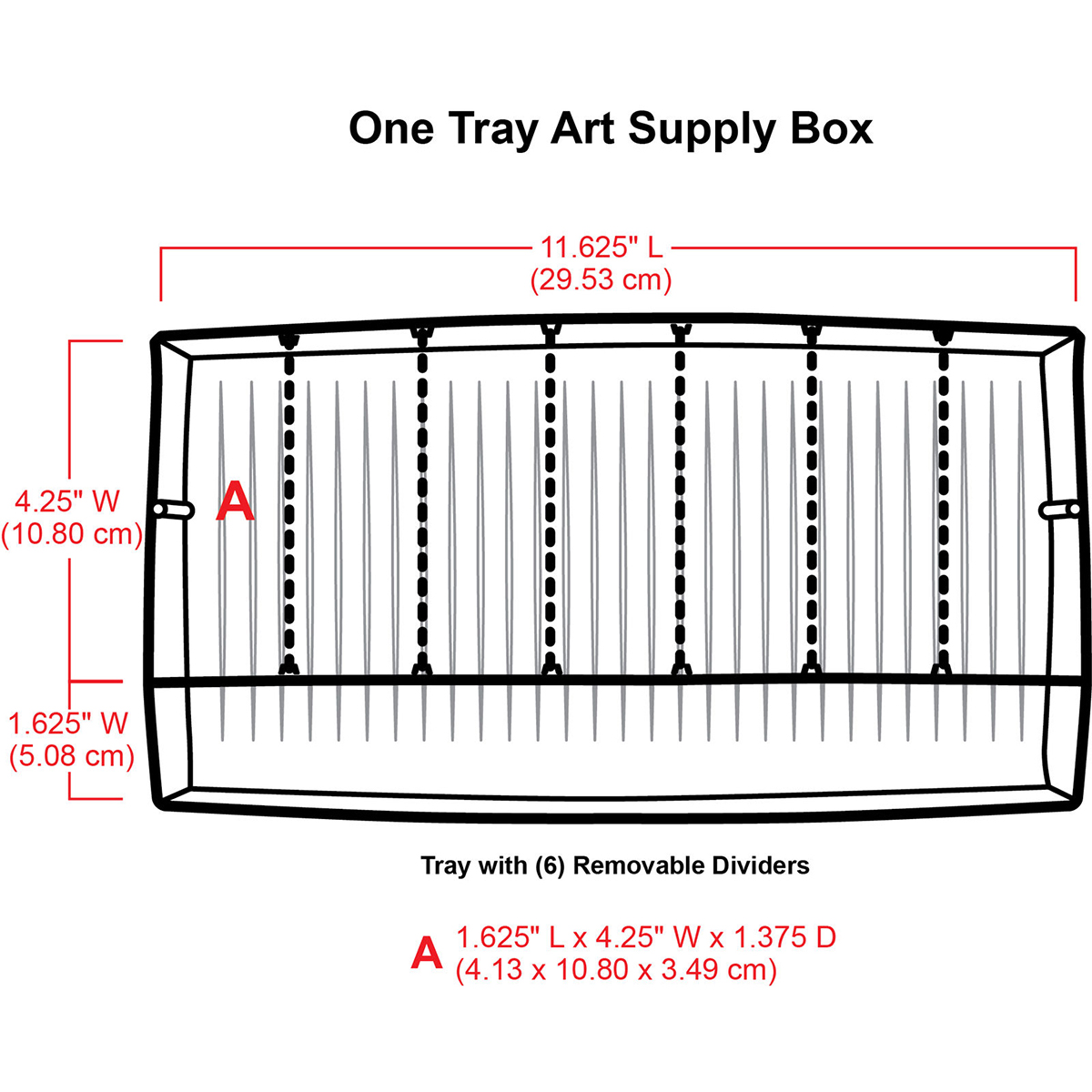 ArtBin 1 Tray Art Supply Box, 6891AG