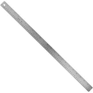 Pacific Arc 6 Inch Stainless Steel Ruler with Inch/Metric Conversion Table