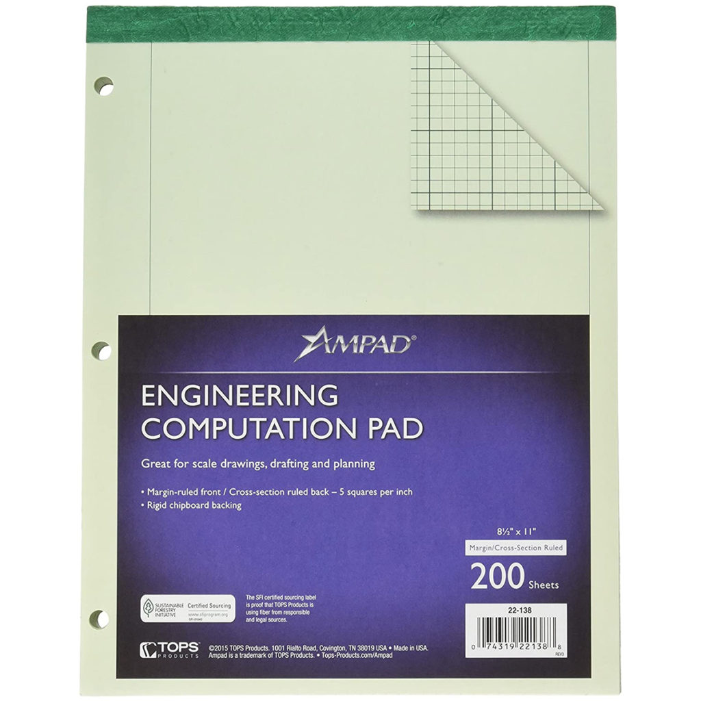 Ampad Engineering Computation Pad (22-144) | The Ink Stone