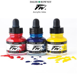 FW Pearlescent Acrylic Ink 1 oz Silver Moss