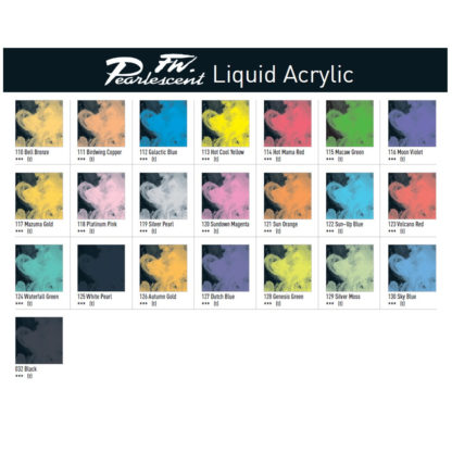 FW Pearlescent Liquid Acrylics - Meininger Art Supply