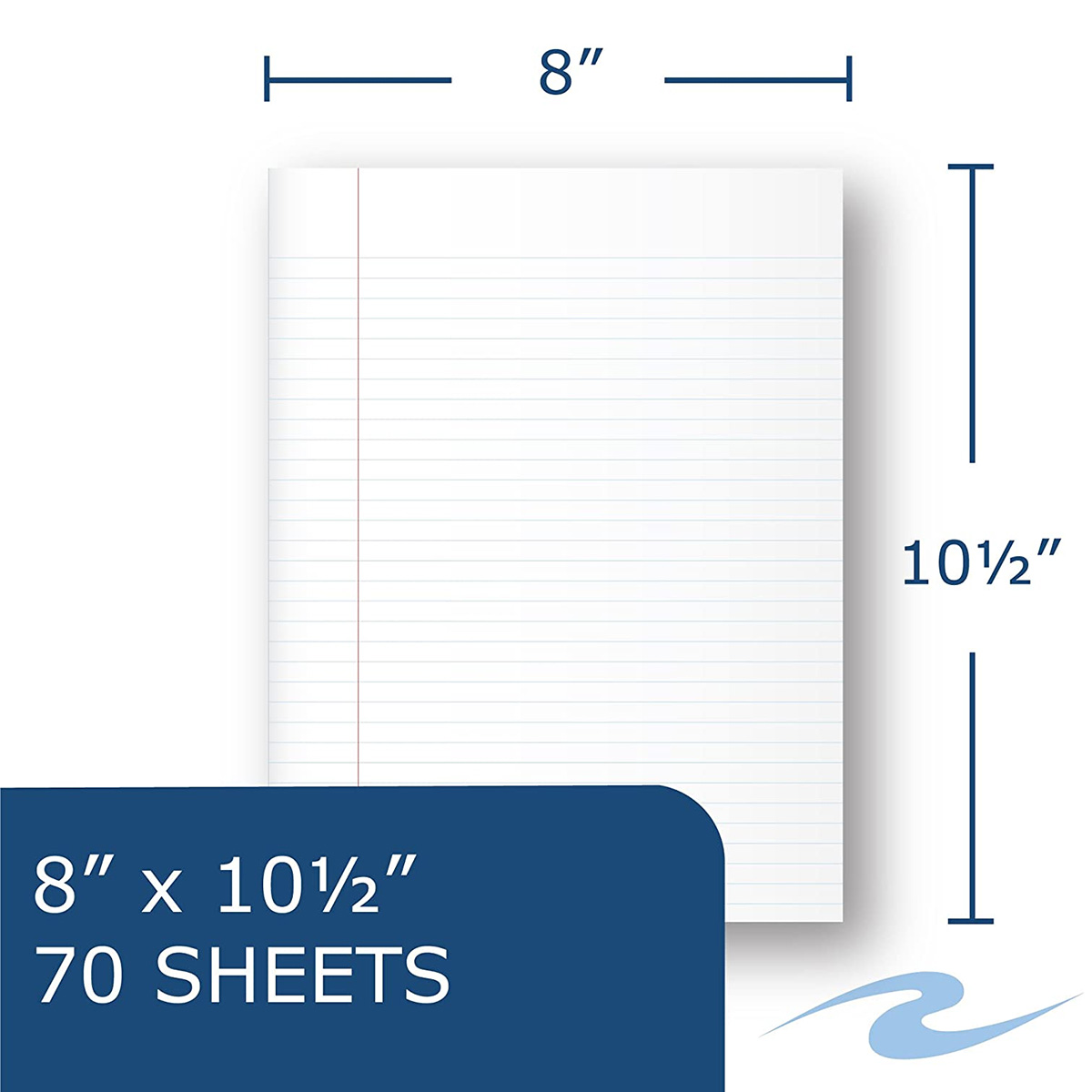Roaring Spring Lefty 1 Subject Wirebound Notebook 100 Sheets 200