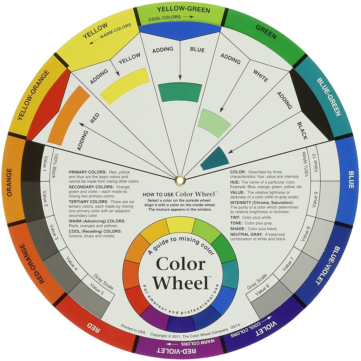 Color Wheel (9.25″ diameter)