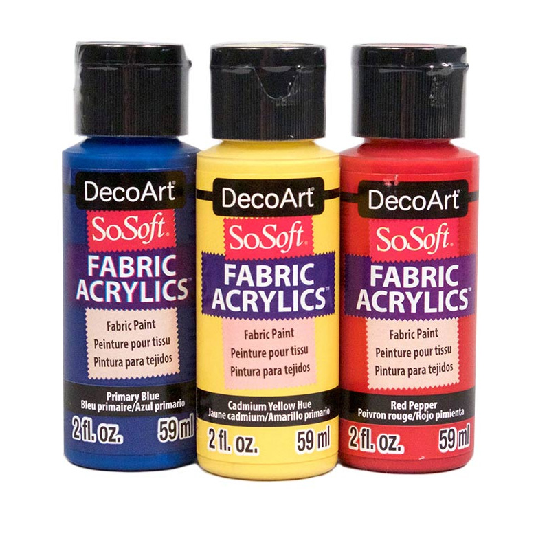 DecoArt SoSoft Fabric Acrylics (2 oz) | The Ink Stone