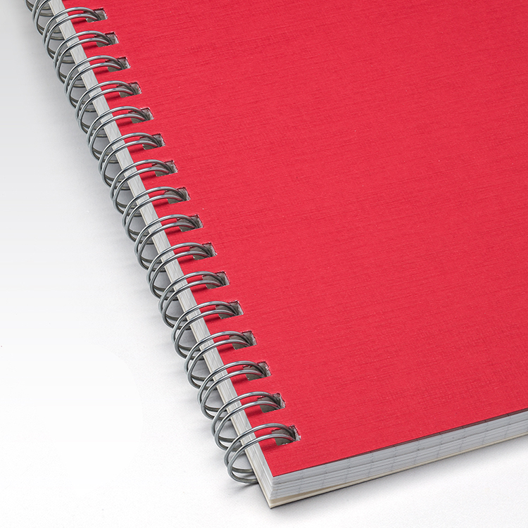 A5 tinted spiral notebook 9mm ruling with margin