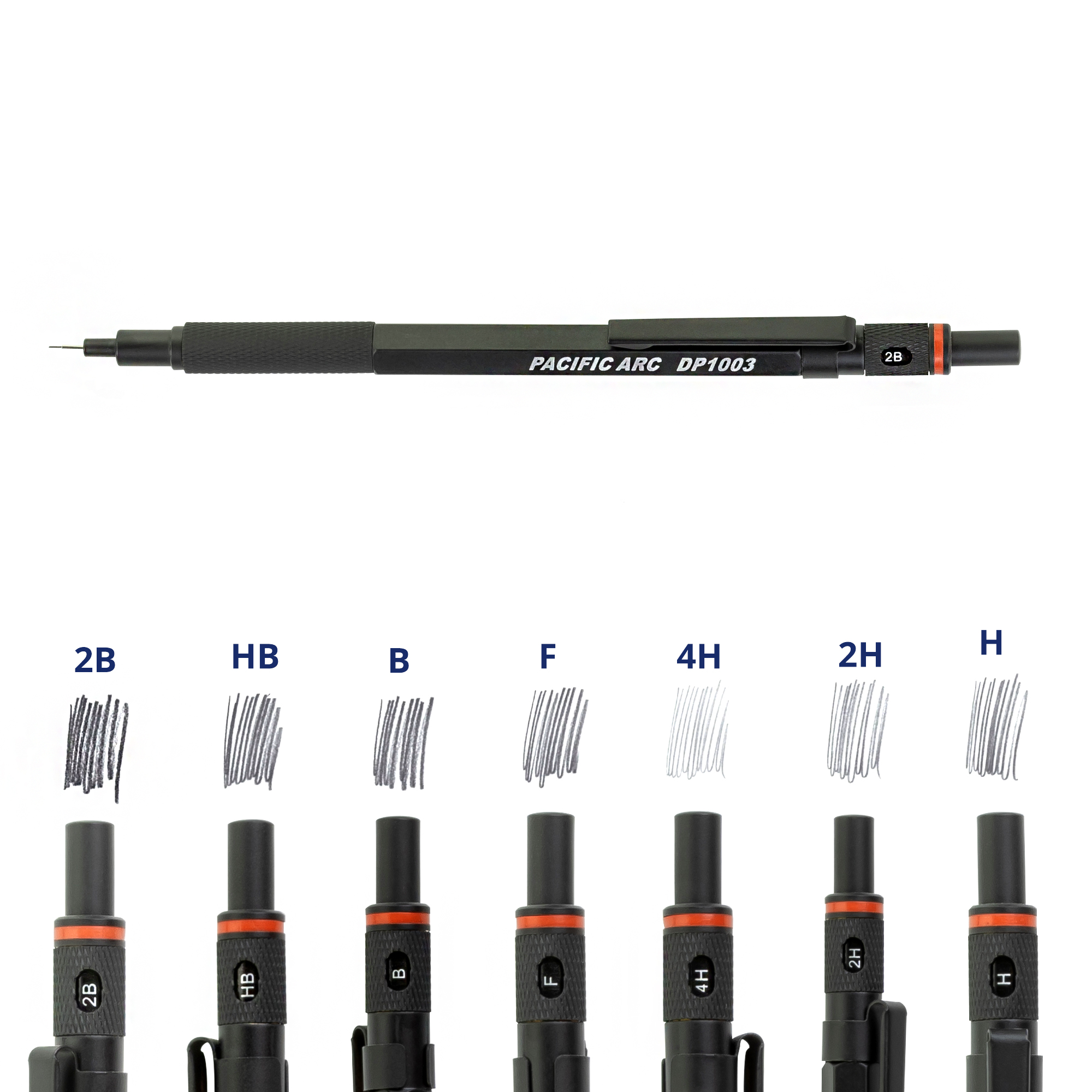 Pacific Arc Chromagraph All-Metal Mechanical Pencils